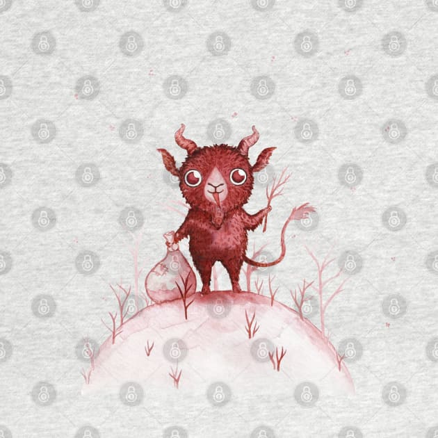 Adorable krampus by Hana Nekrep Art